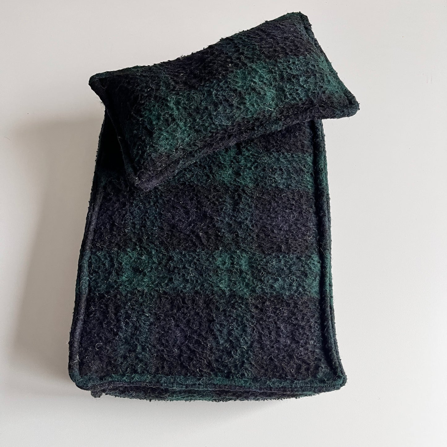 Dunkelgrünes und schwarzes Matratzenset für Neugeborenenfotografie