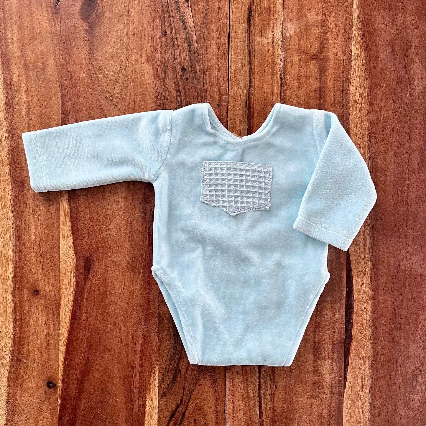 Noah samtblaue Neugeborenen-Fotografie-Requisiten