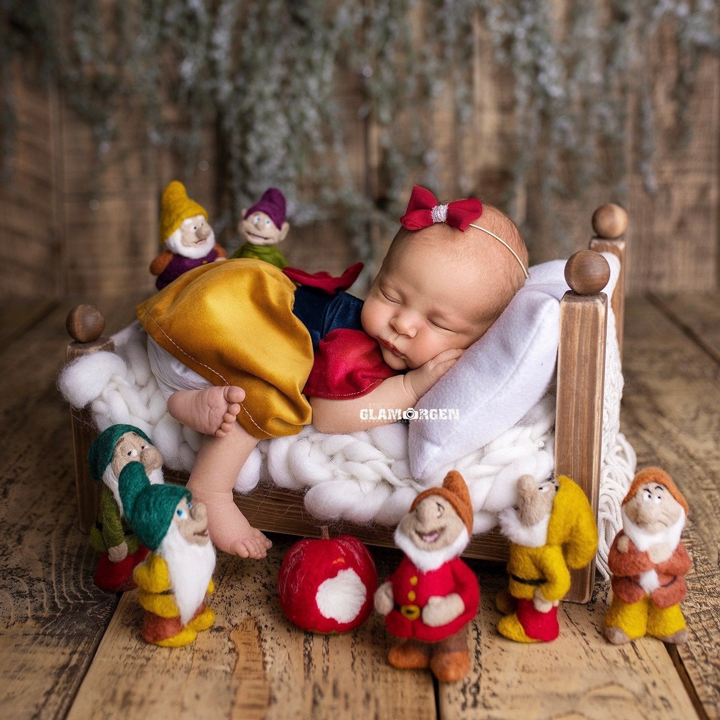 Snow White Newborn Photography Props - Fairy Tale Baby Costume