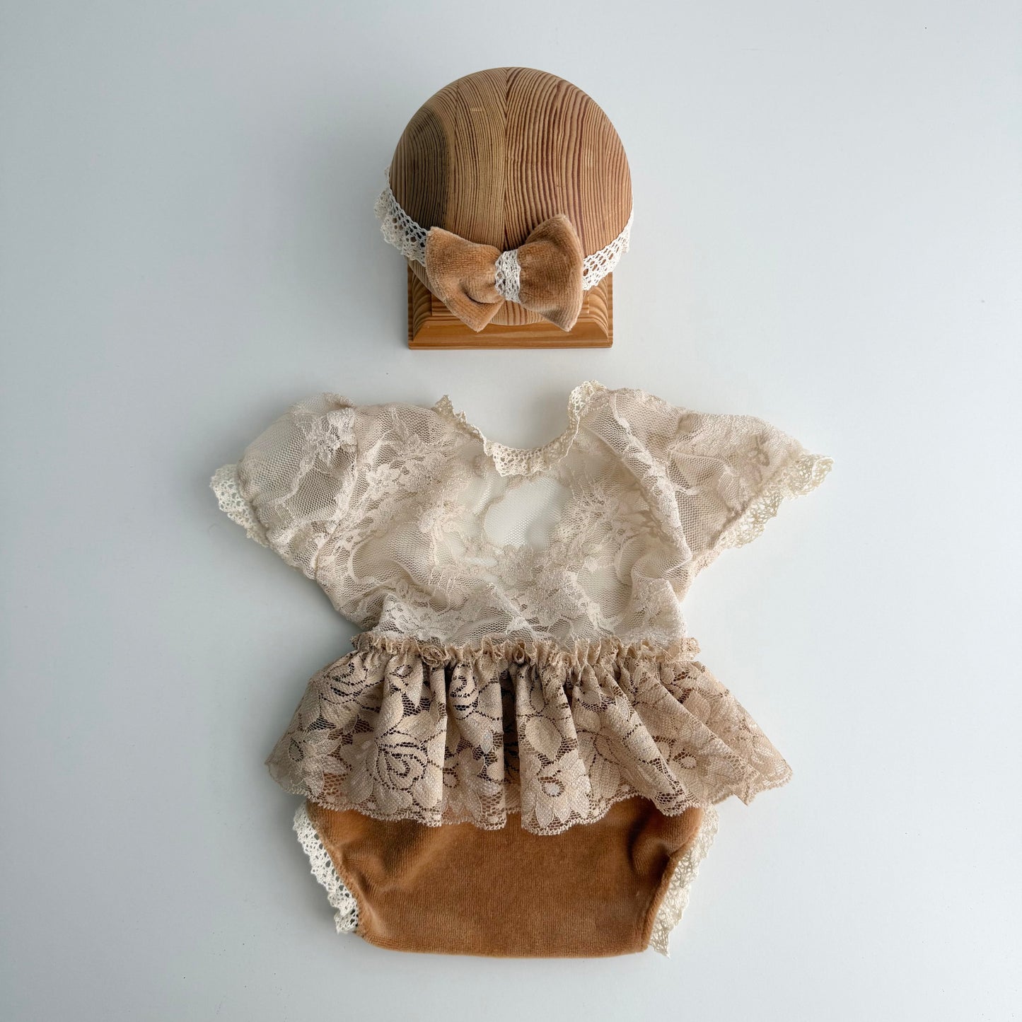 Amey beige boho Newborn Photography Props