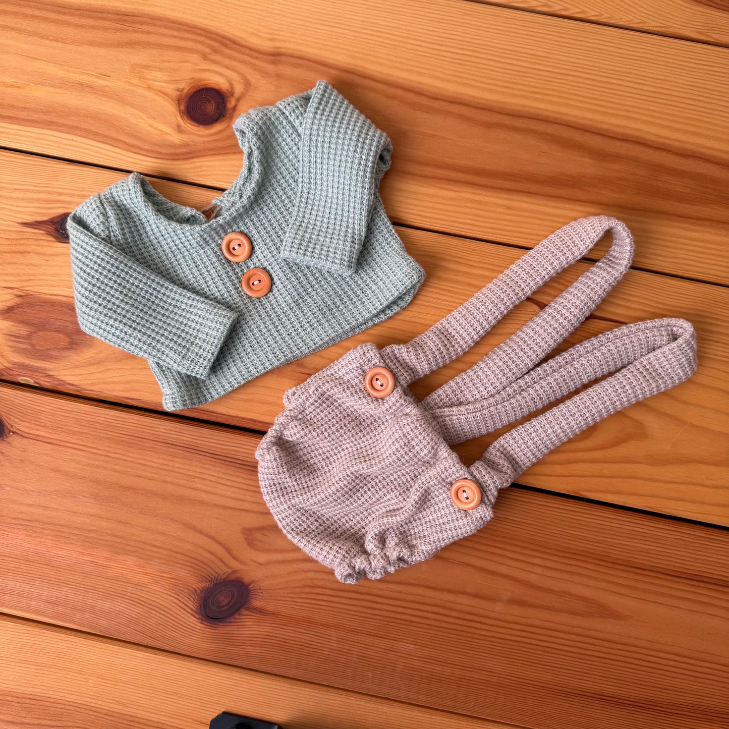 Mateo mint & beige Newborn Photography Props