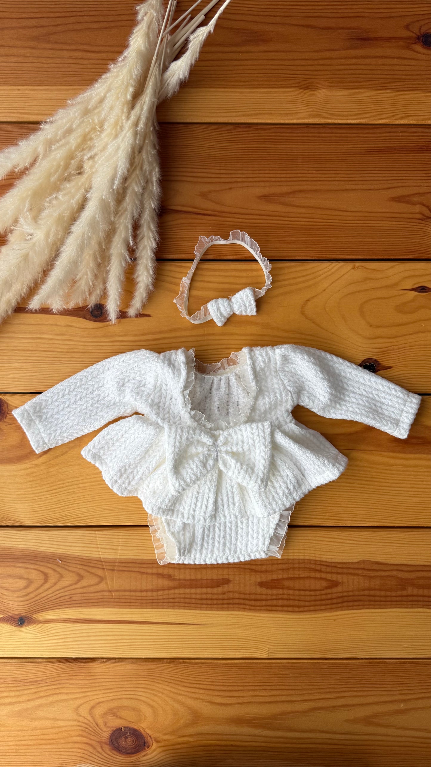 Accessoires de photographie pour nouveau-nés avec tresse bohème Martha