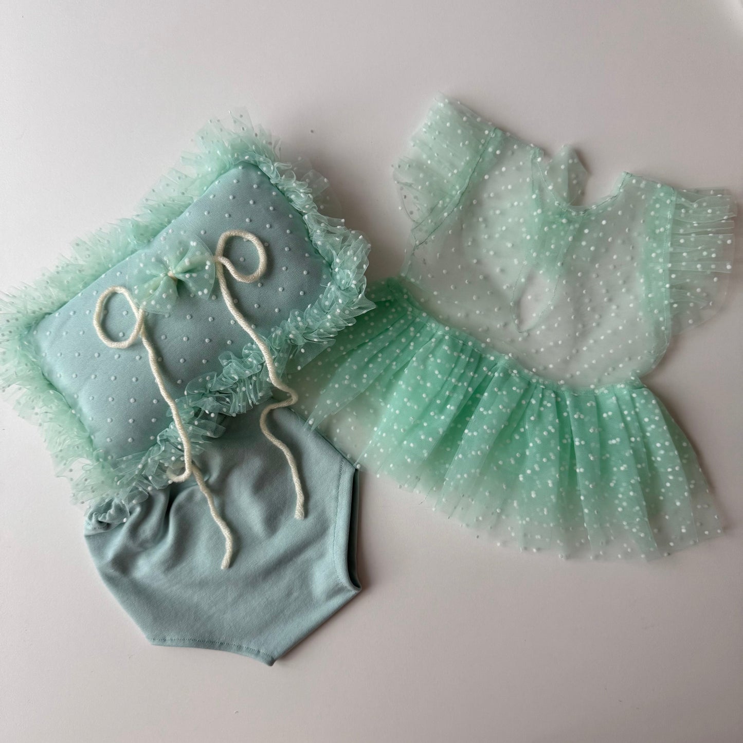 Aria mint Newborn Photography props - Newborn