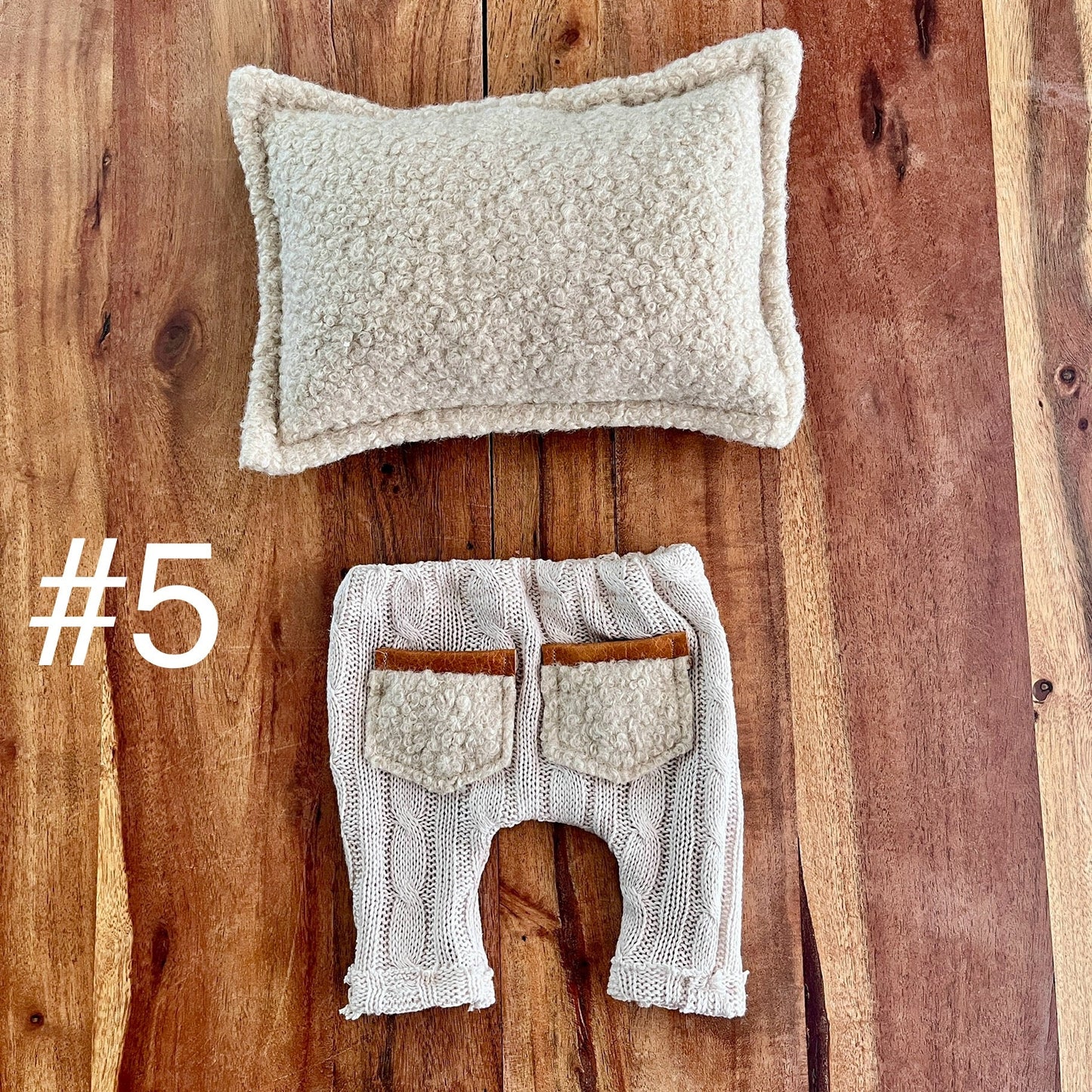 Boho Braid Milkshake Newborn Sitter Photography Props - Newborn / 5
