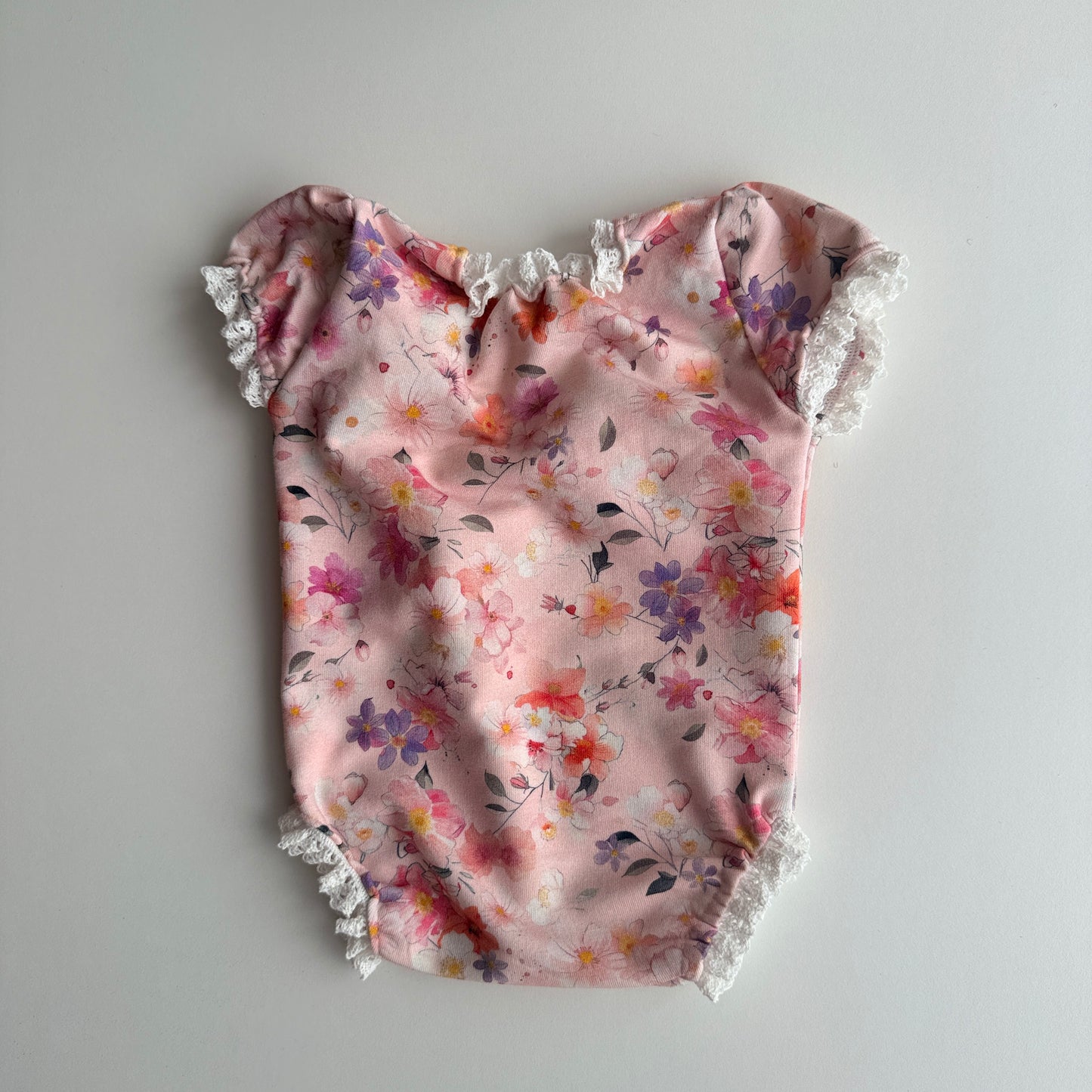 Blush Floral Romper – Newborn Photography Props