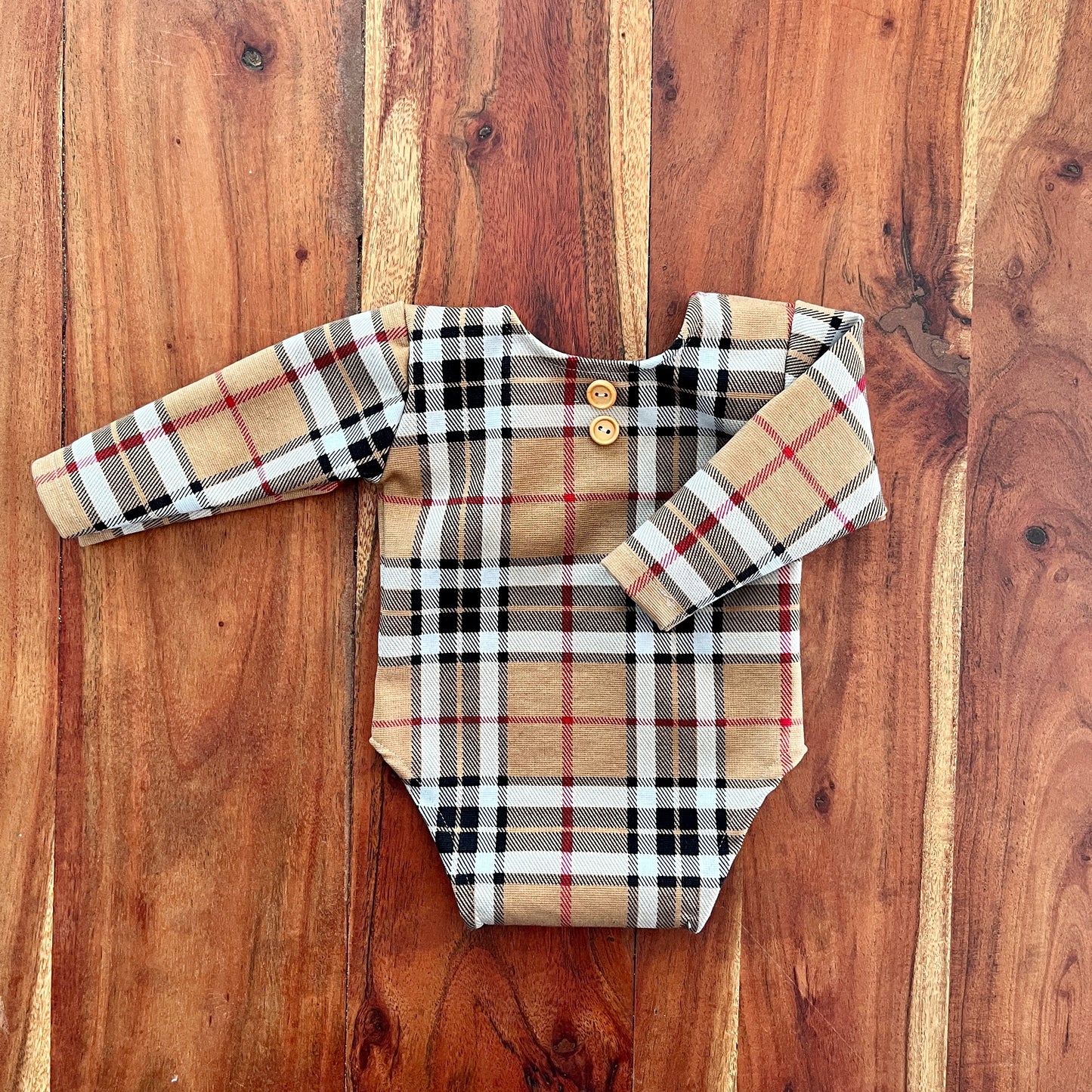 Luca plaid Newborn Photography Props 2