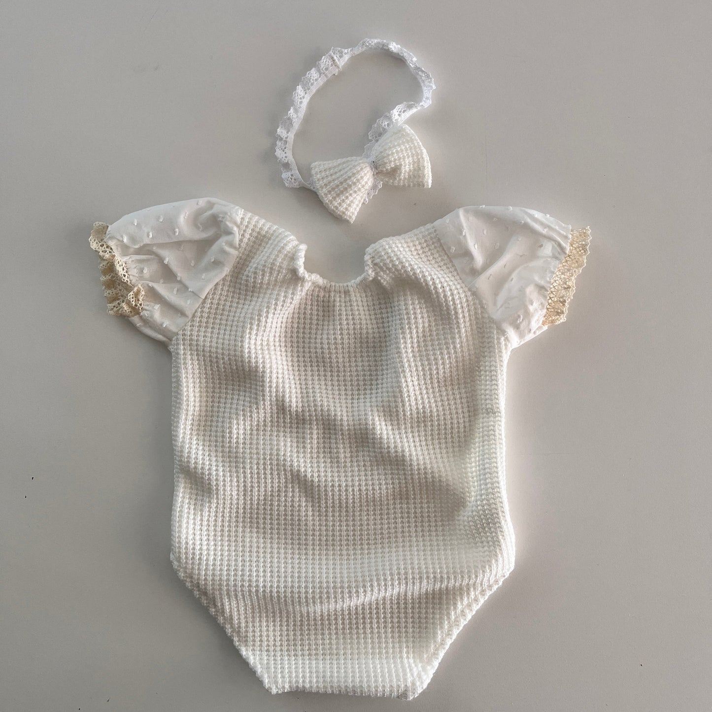Newborn cream outfit Photography Props