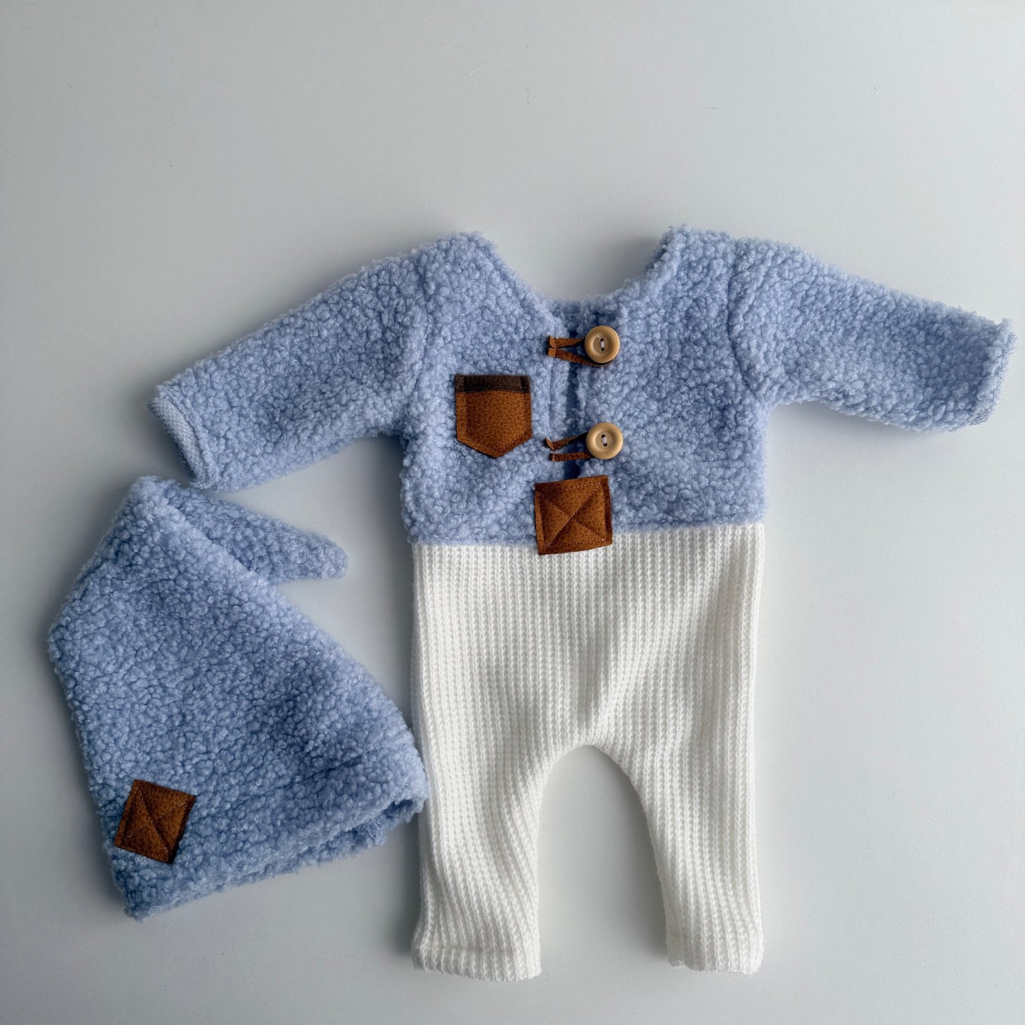 Tom – Light Blue Teddy | Newborn Set