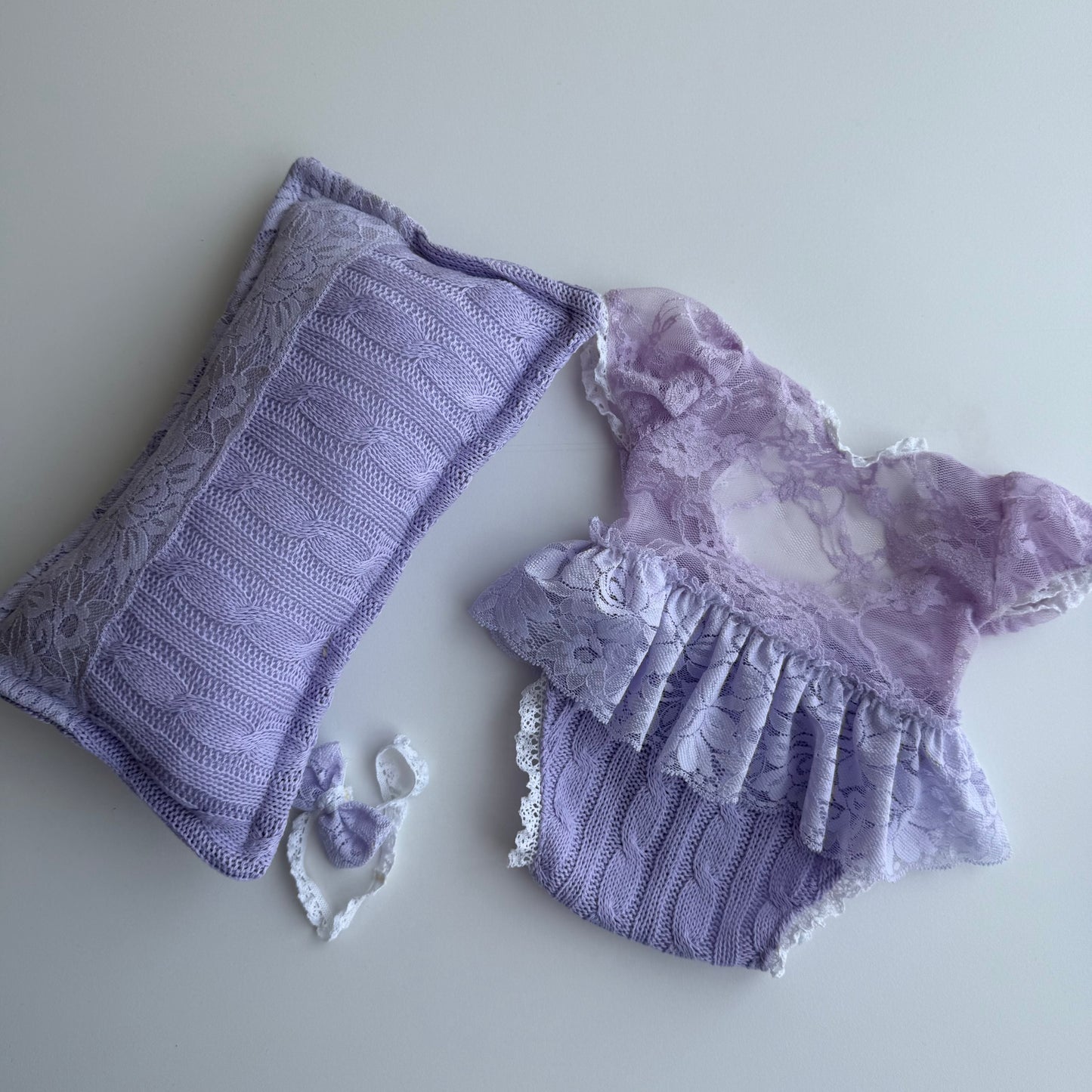 Accessoires de photographie pour nouveau-nés violets Amey