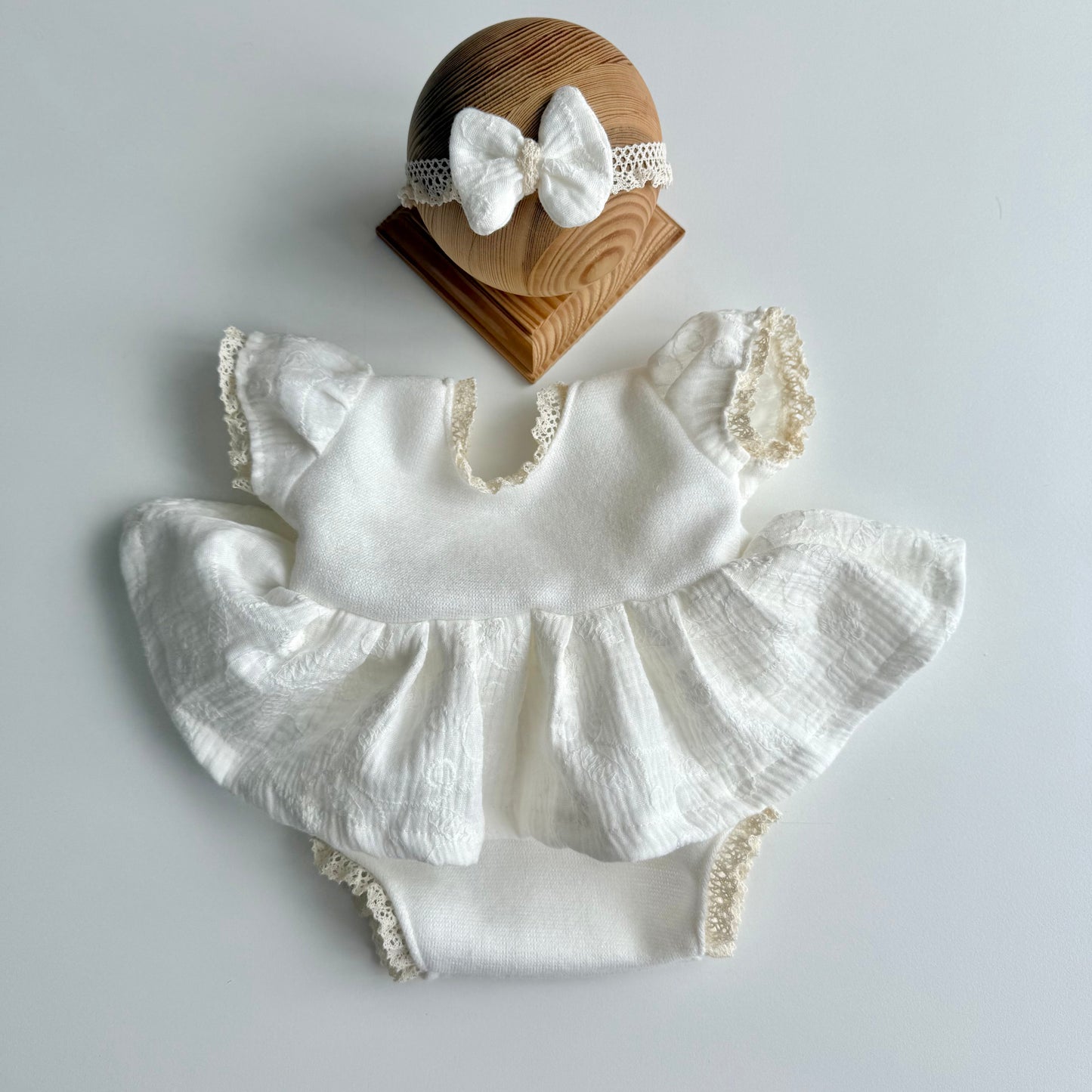 Martha boho cream Newborn Photography Props