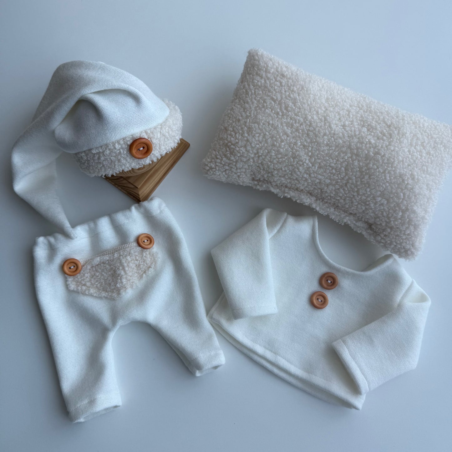 Mateo cream Newborn Photography Props