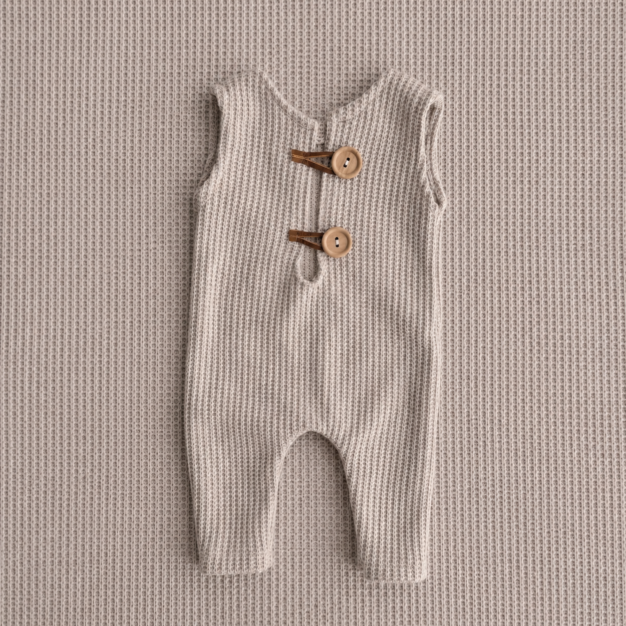 “Noah” – Milkshake Knit Newborn Romper