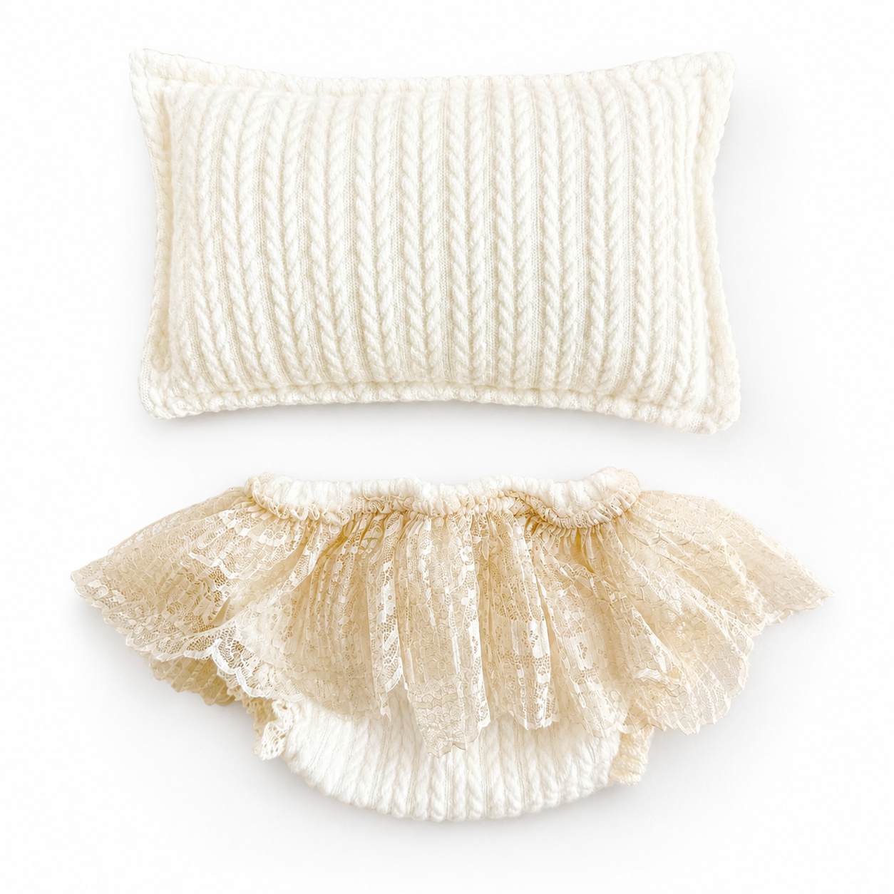Amelia Lace Bloomer Set – Milk
