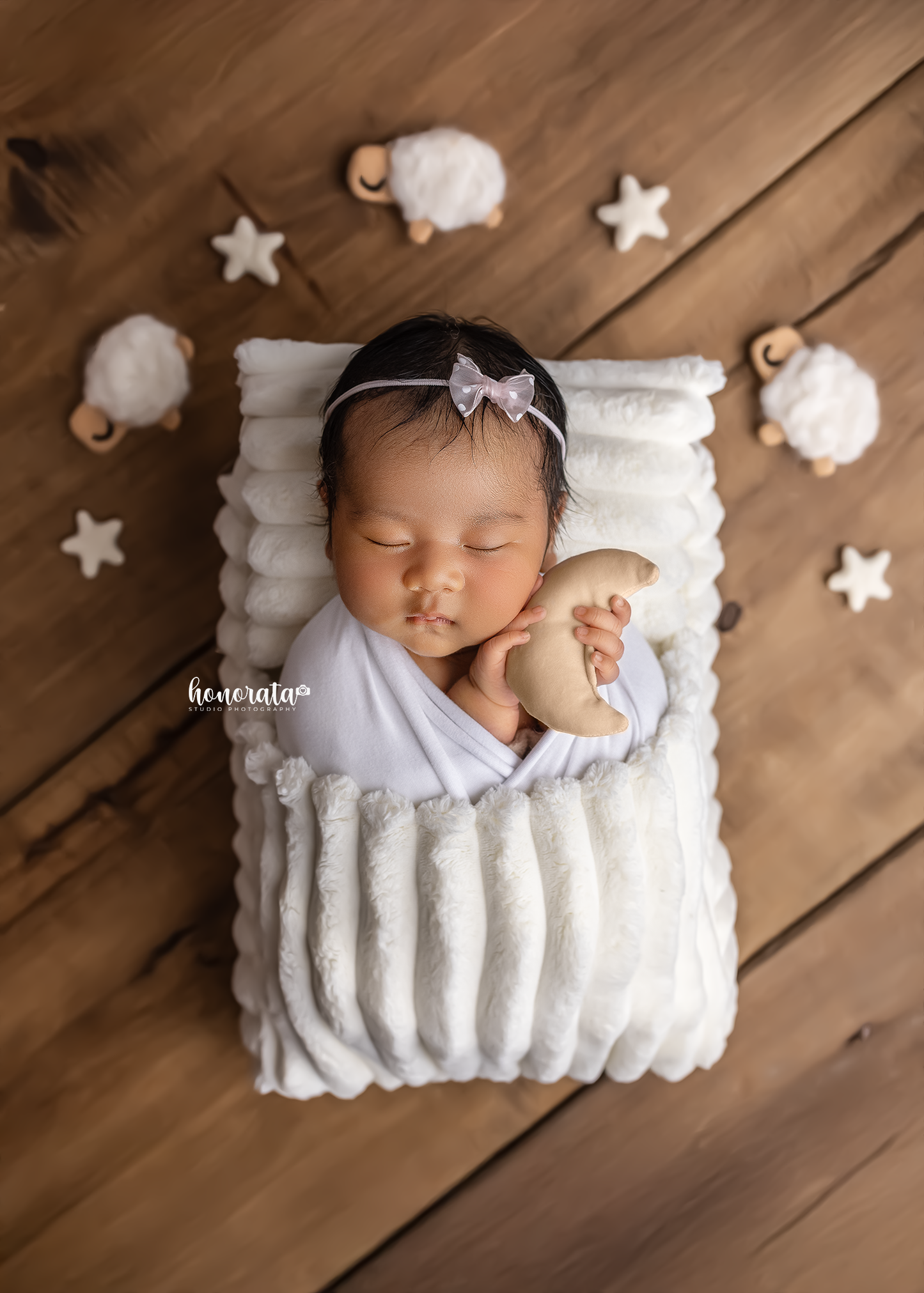 Cream Newborn Photography Bed – 3-in-1 Photo Prop Made to Order • 5 Business Days