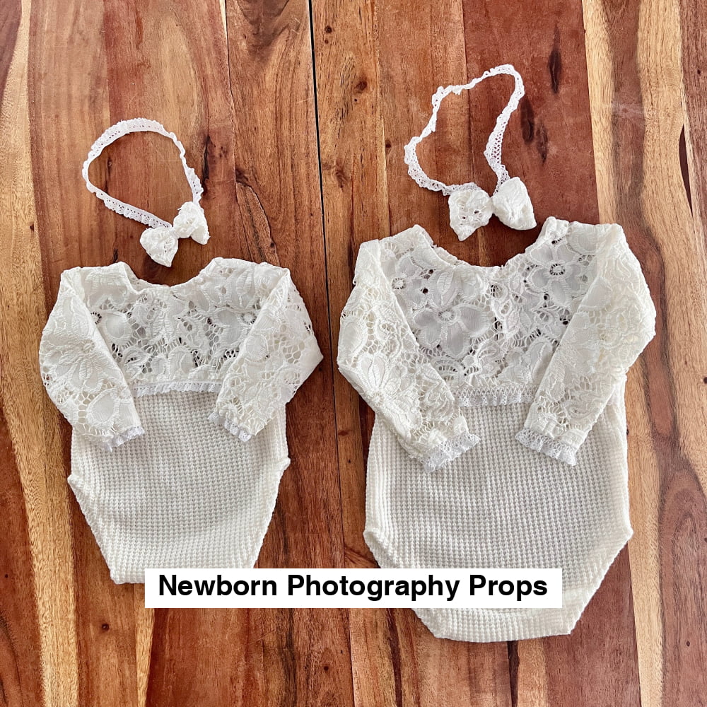 Anabelle milk lace Newborn or sitter Photography Prop Outfit For Girl