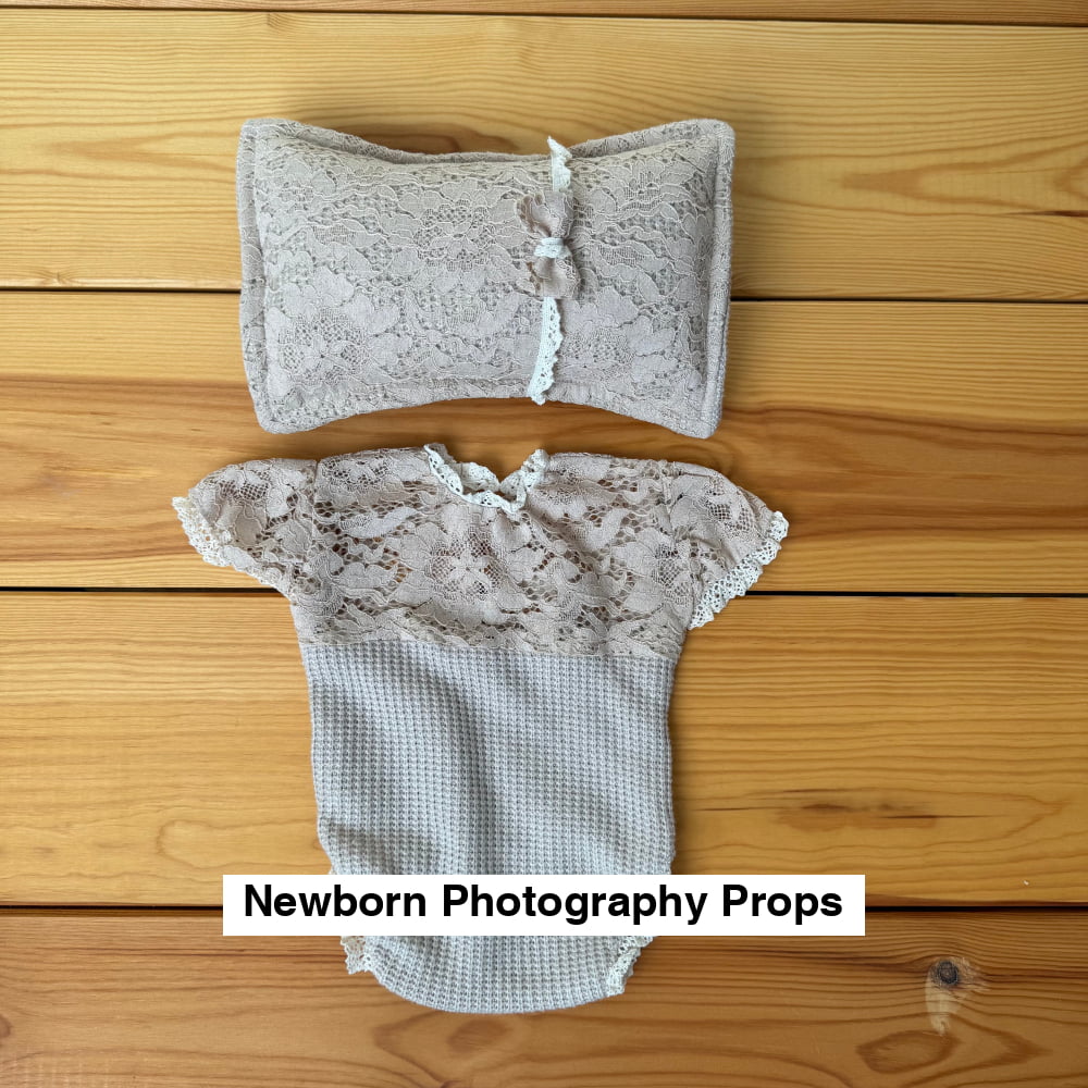 Anie Outfit with Headband and pillow Newborn Photography Prop