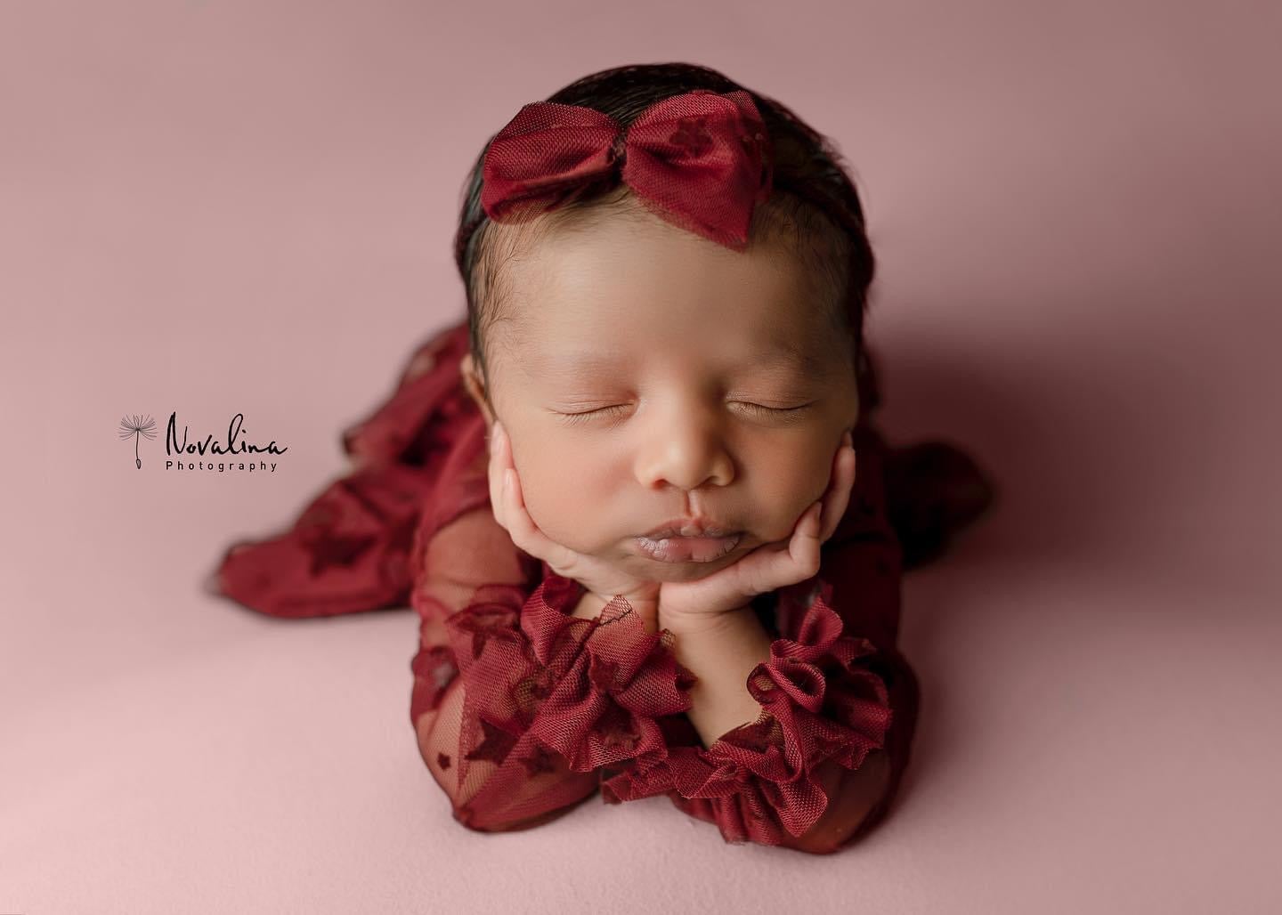 Aria Red Newborn Photography Props make to order