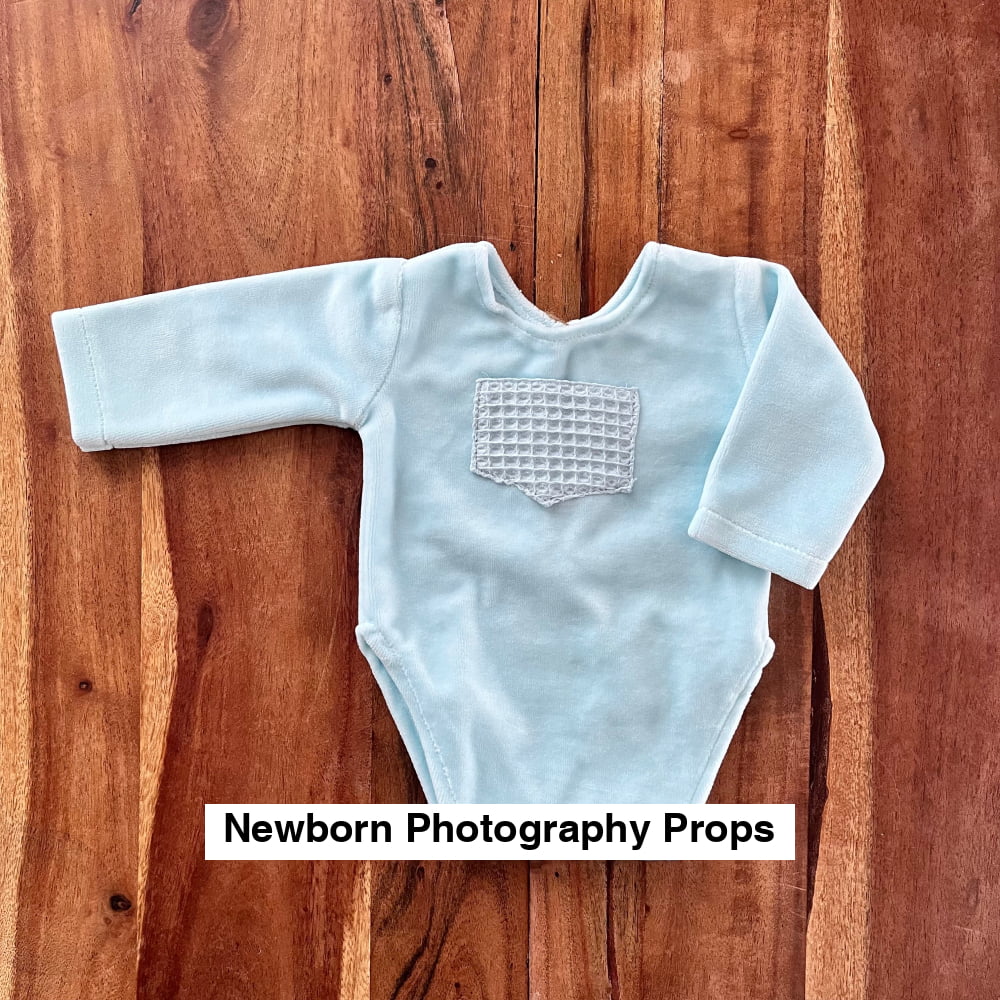 Noah velvet blue Newborn Photography Props