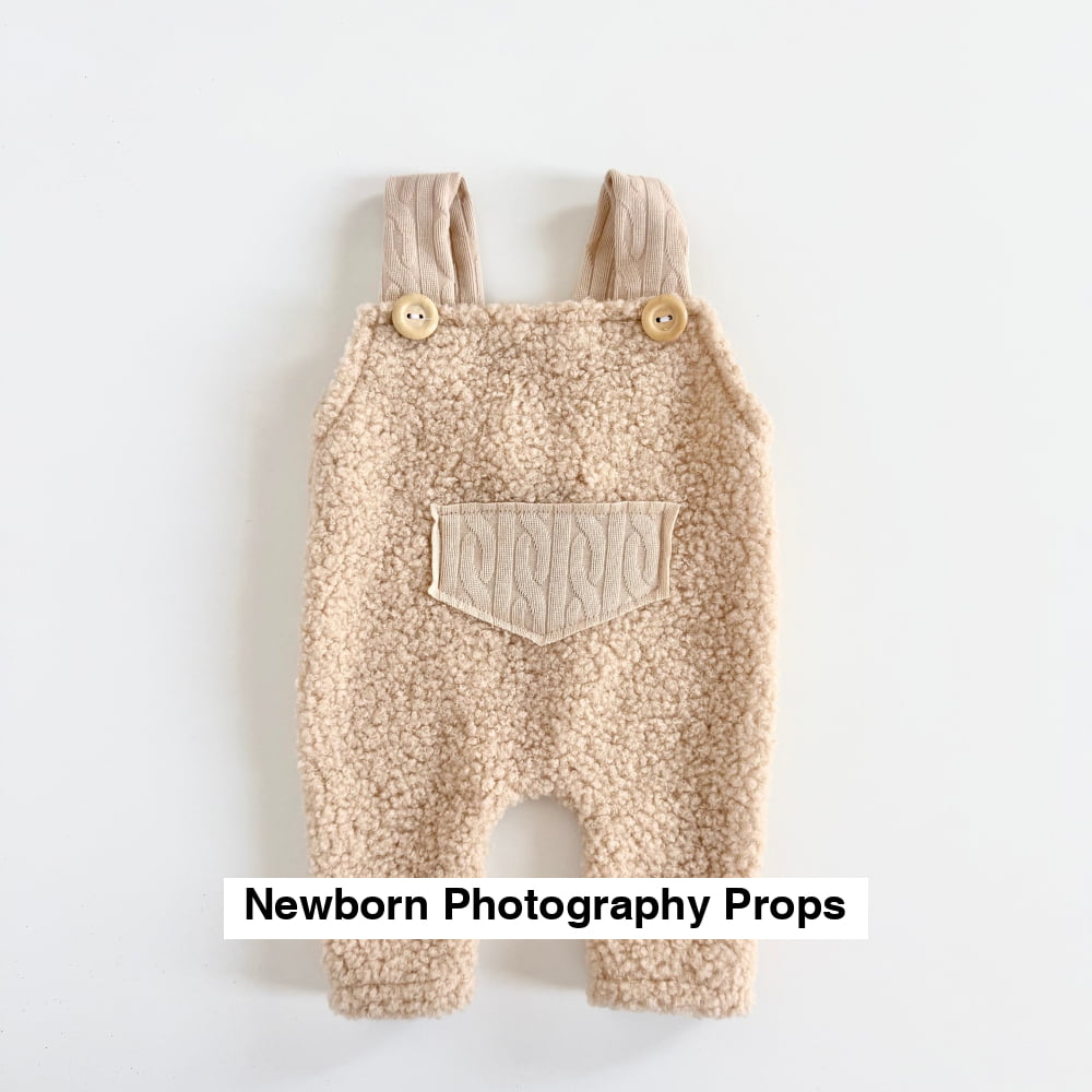 Oatmeal Teddy Overalls