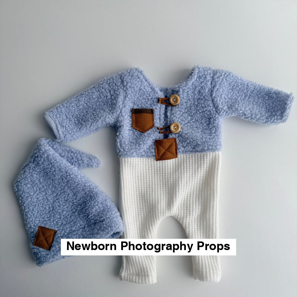 Tom – Light Blue Teddy | Newborn Set