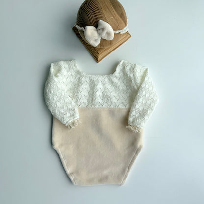 Anne kuscheliges Samt-Neugeborenen- oder Babysitter-Fotografie-Requisiten-Outfit für Mädchen