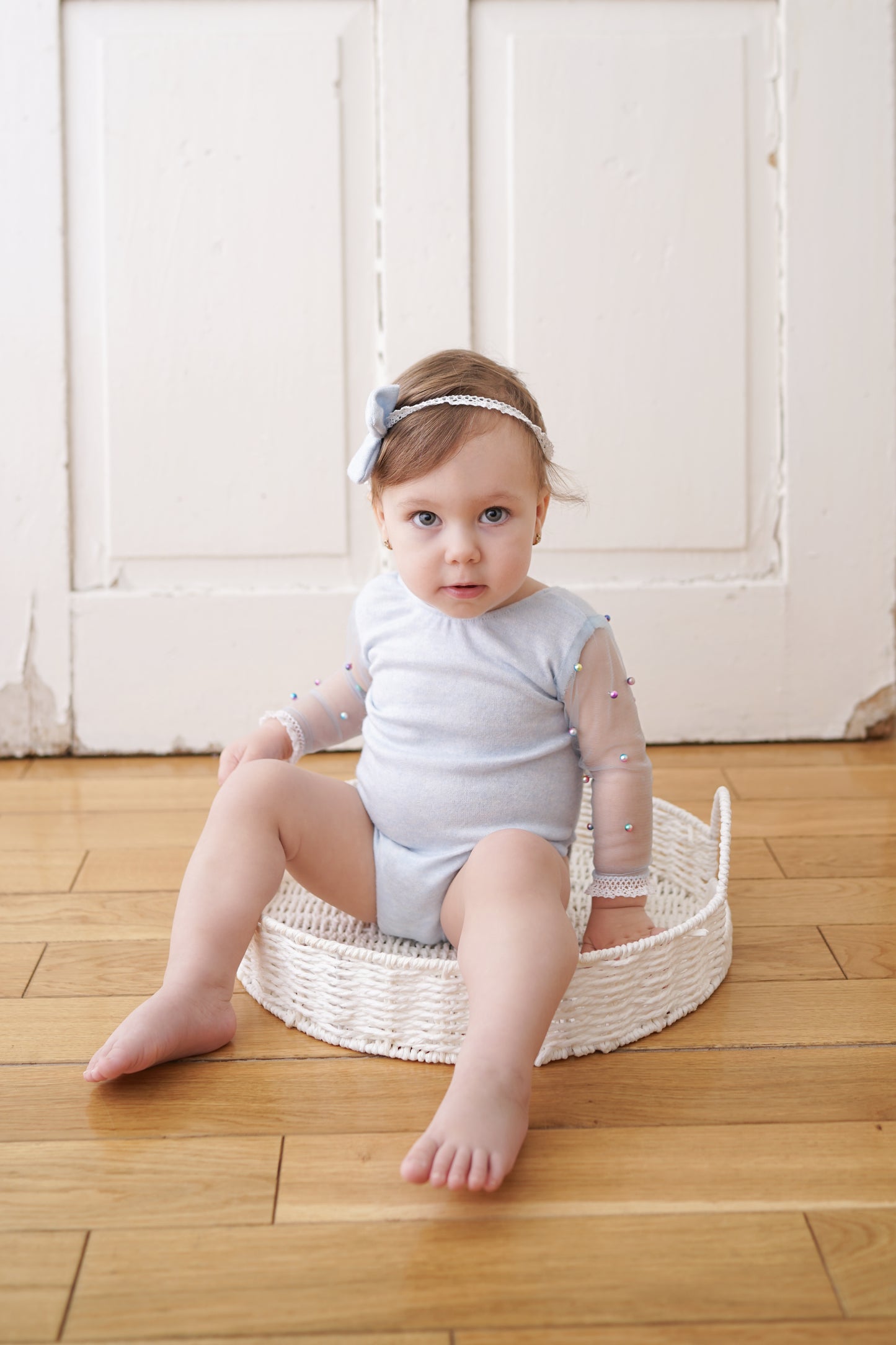 Anne blue Newborn and sitter Photography Prop Outfit For Girl