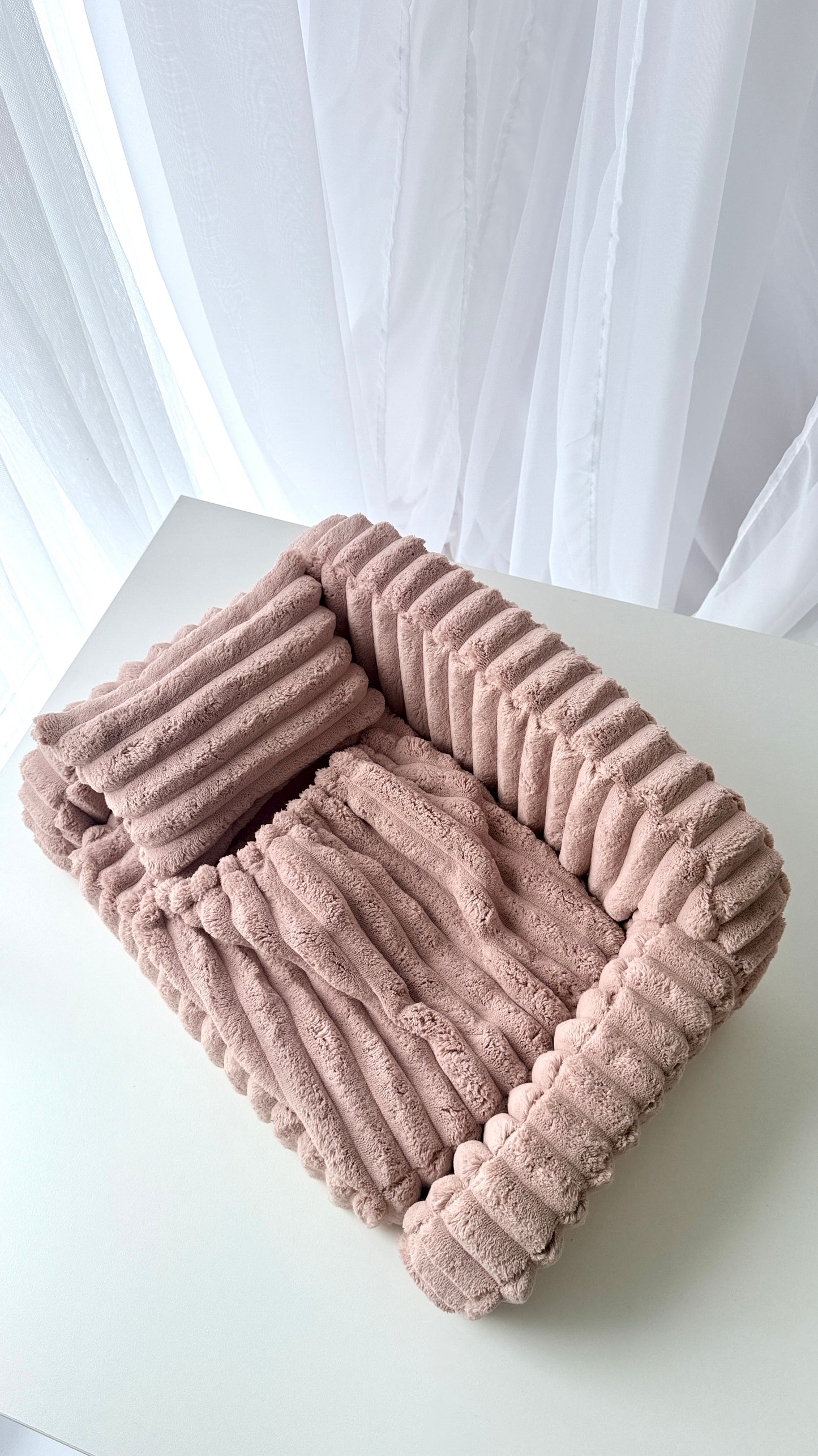 Cream Newborn Photography Bed – 3-in-1 Photo Prop