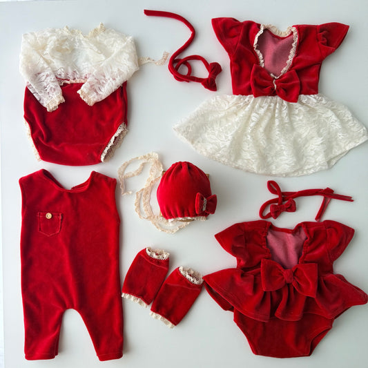 Red Collection  Newborn Photography Prop