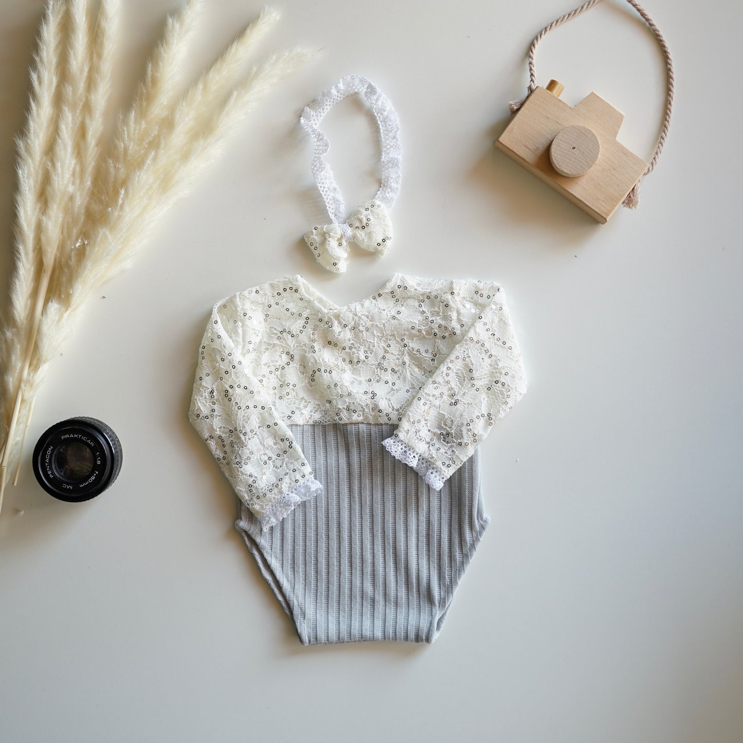 Anne grey 1 Newborn Photography Prop Outfit For Girl