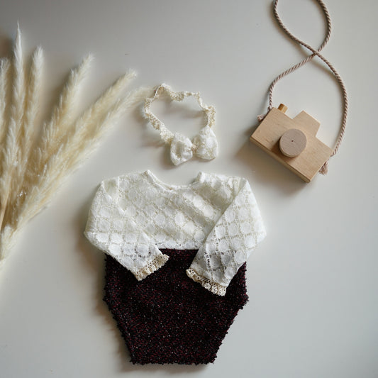 Anne christmas Newborn Photography Prop Outfit For Girl