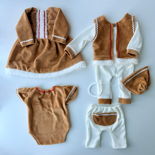 Gingerbread man Collection Newborn Photography Props