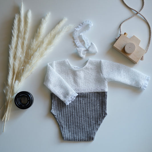 Anne grey Newborn Photography Prop Outfit For Girl