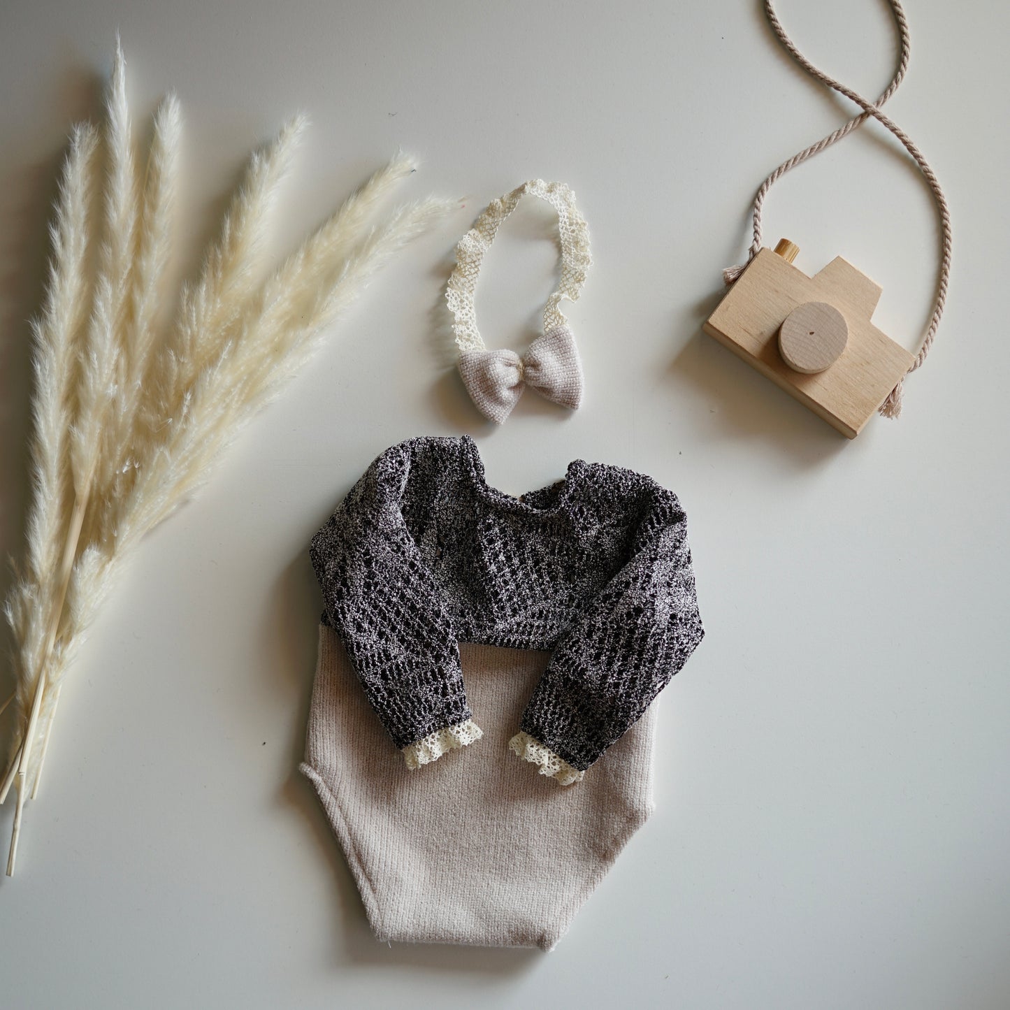 Popy Neugeborenen-Fotografie-Requisiten-Outfit für Mädchen