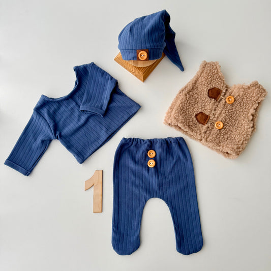 Navy Collection Newborn Photography Prop