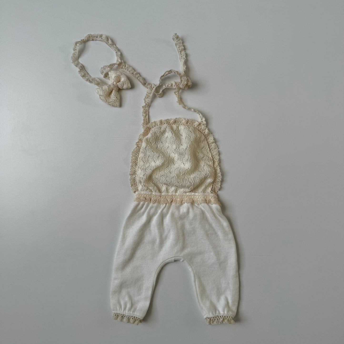Milk Lace Pants with headband Baby Newborn Photography Pro