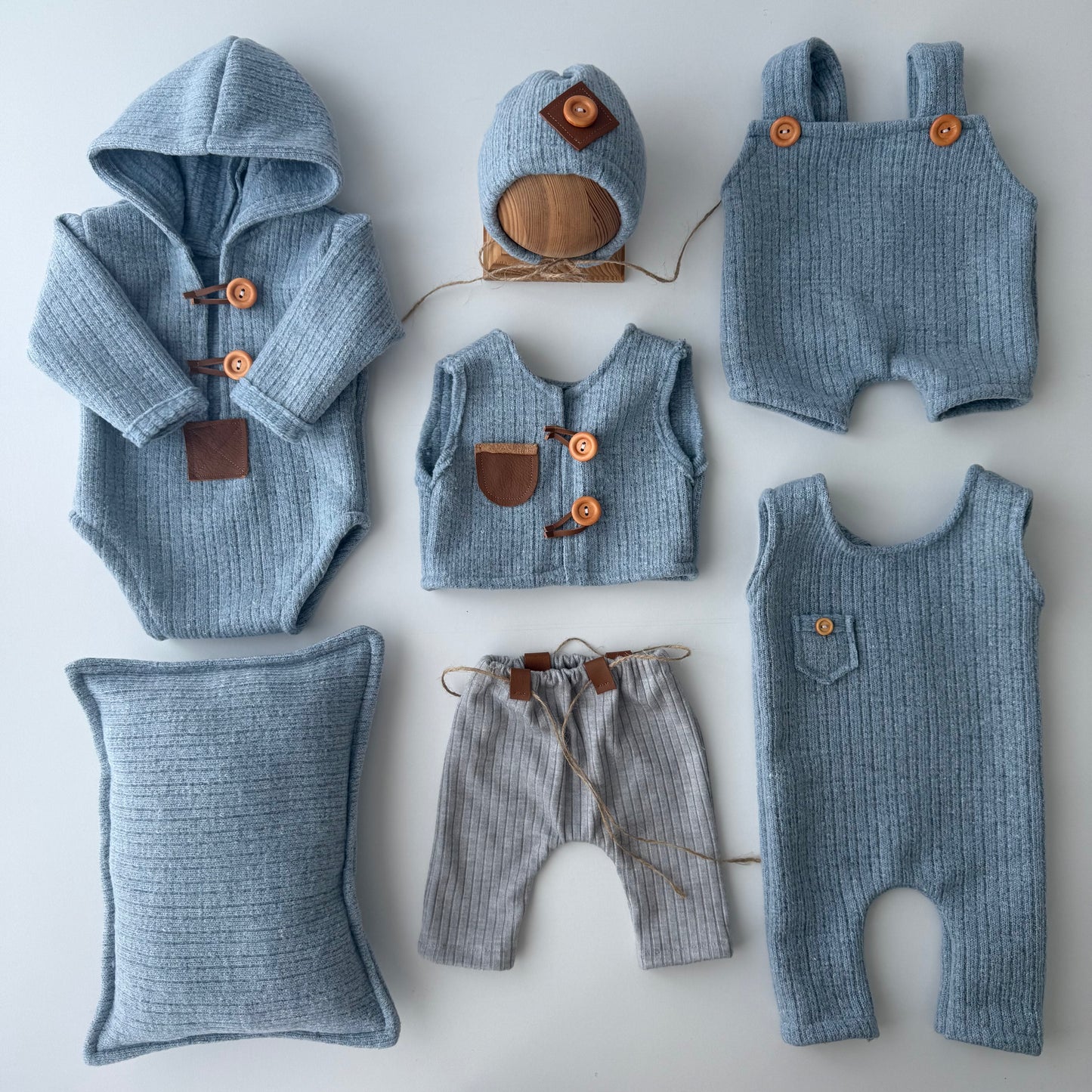 Blue Collection Newborn Photography Prop