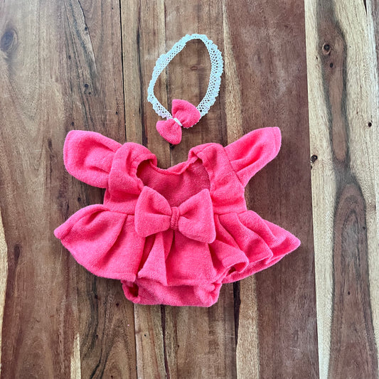 Martha Coral  Newborn Photography Prop Outfit For Girl