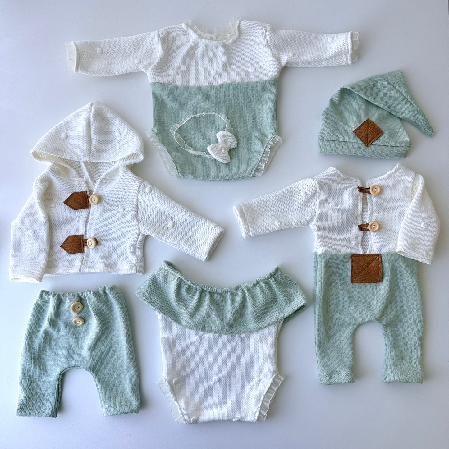 Mint & Off White Heirloom Collection