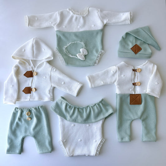 Mint & Off White Heirloom Collection