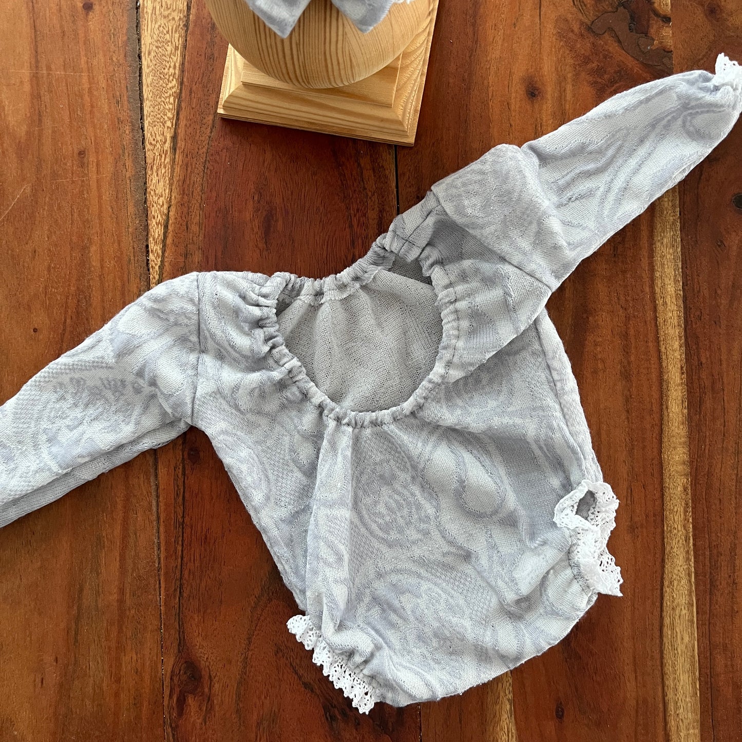 Grey Violet RTS Newborn Photography Prop Outfit For Girl