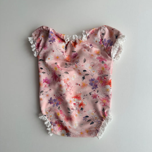 Blush Floral Romper – Newborn Photography Props