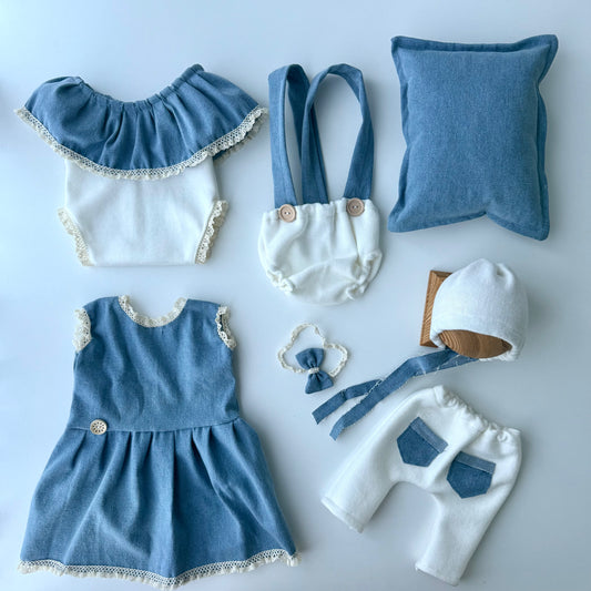 Jeans Collection Newborn Photography Props