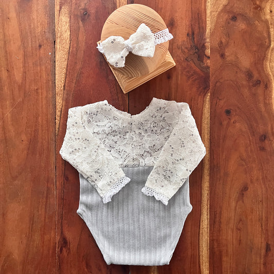 Anne grey 1 Newborn Photography Prop Outfit For Girl