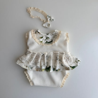 Floral Lace Newborn Photography Set