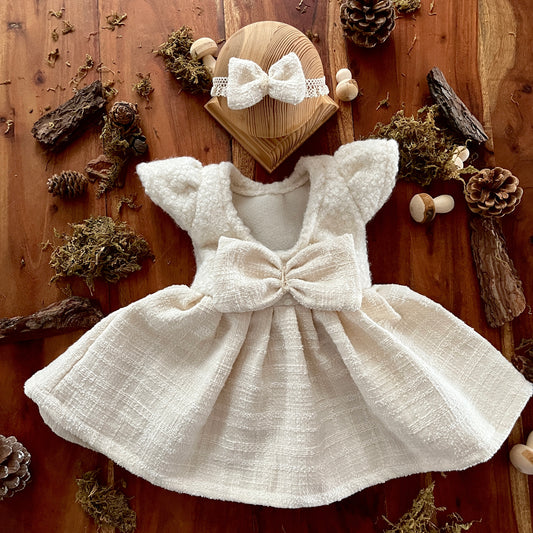 Boho4 Dress Newborn or Sitter Photography Prop Outfit For Girl