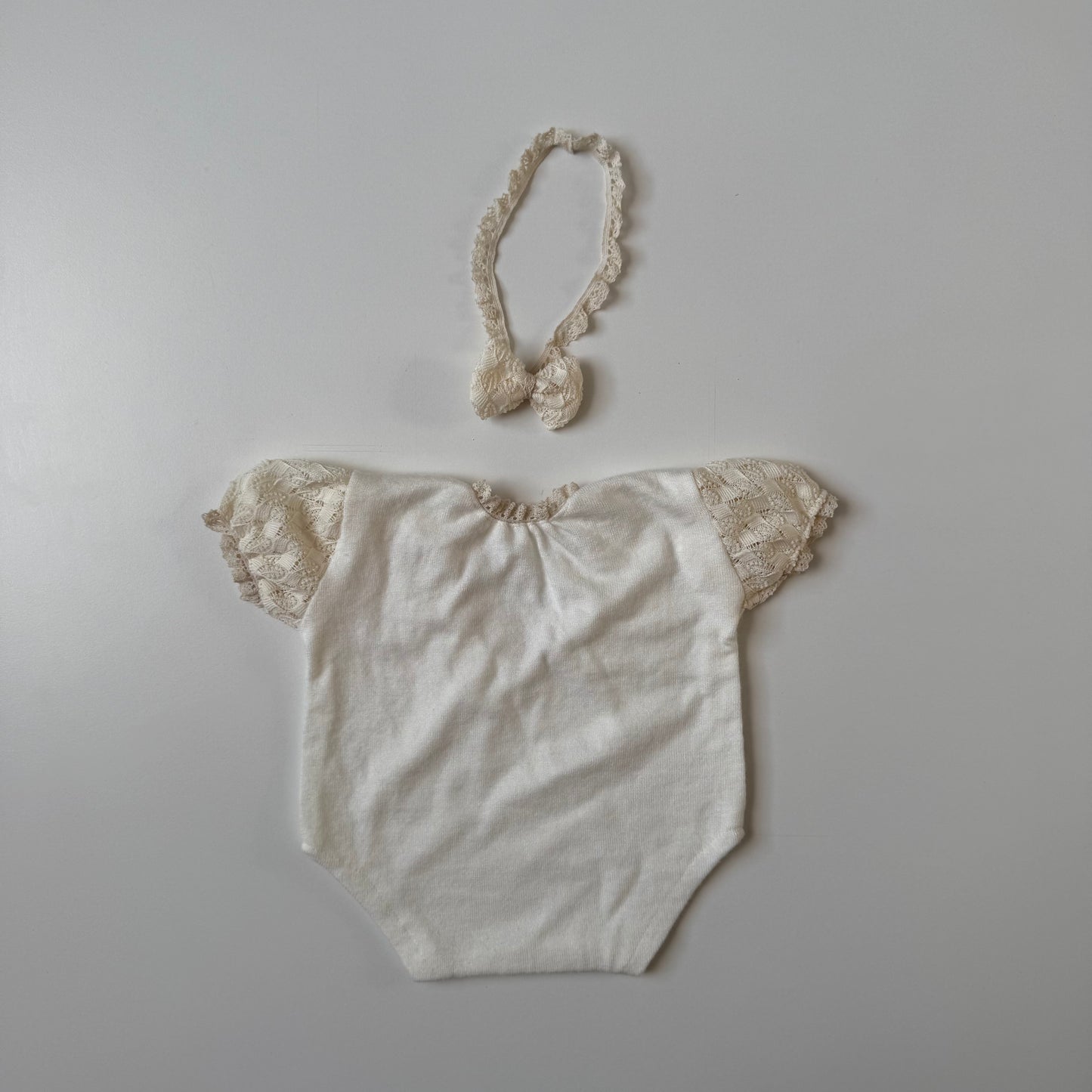 Milk lace outfit Newborn Photography Prop Outfit For Girl