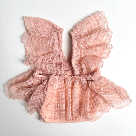 Arabella Lace Romper – Blush