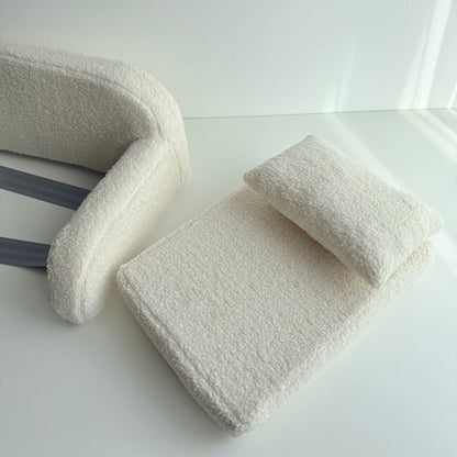 Cream Bouclé Newborn Photography Bed 3in1