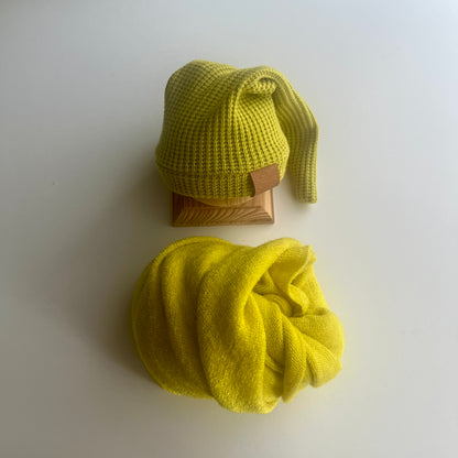 hat with wrap Newborn Photography Props light green