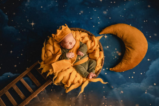 Neugeborenen-Fotografie-Requisiten für den Kleinen Prinzen